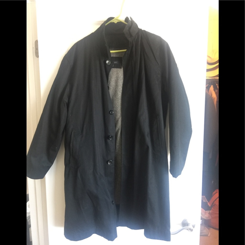 Banana republic black trench coat